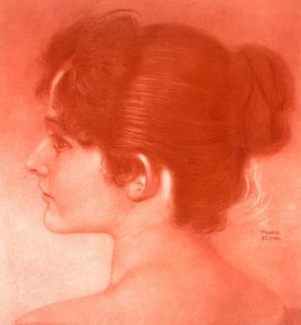 Testa di studio femminile da Franz von Stuck